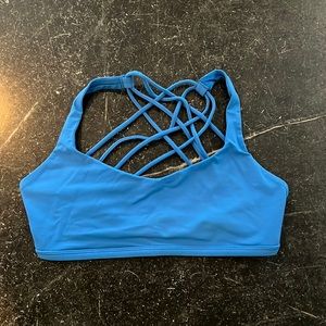 Lululemon Blue Free To Be Wild Sports Bra - Size 8